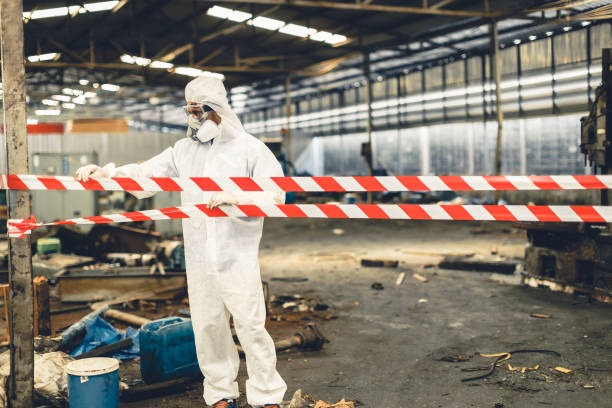 Professional Crime Scene Cleanup technician working in Casco, ME